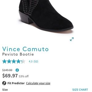 Vince Canute Pevista Bootie Black 9M